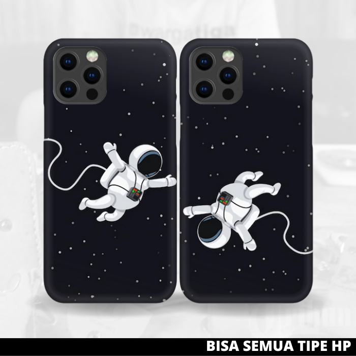 BOSCASING - Premium Casing Case Couple Astronot Aesthetic Lucu All Type Iphone Samsung Realme Oppo V
