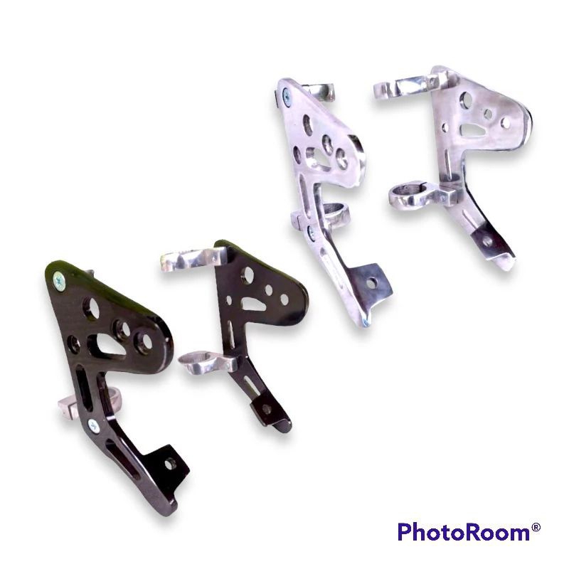 Kupingan lampu pangkon breket lampu Rx king model bpro cnc pnp shock byson warna krom dan hitam