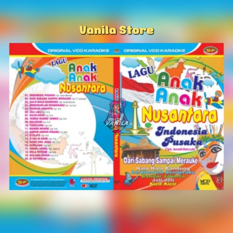 Kaset Video Musik Lagu Anak Anak Nusantara Indonesia Pusaka