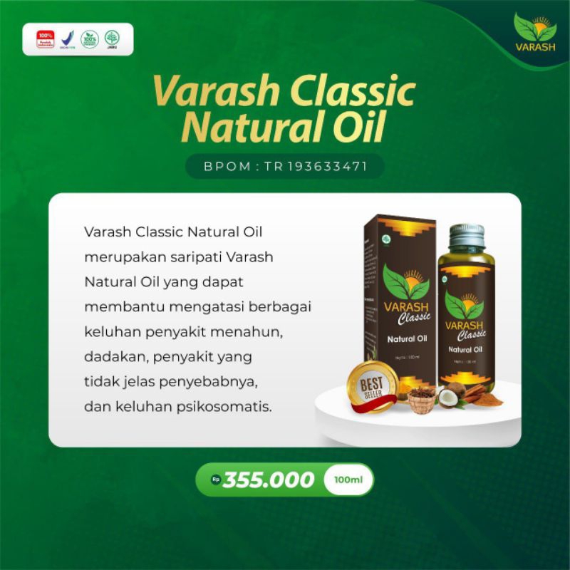 VARASH Classic Natural Oil 100 ml