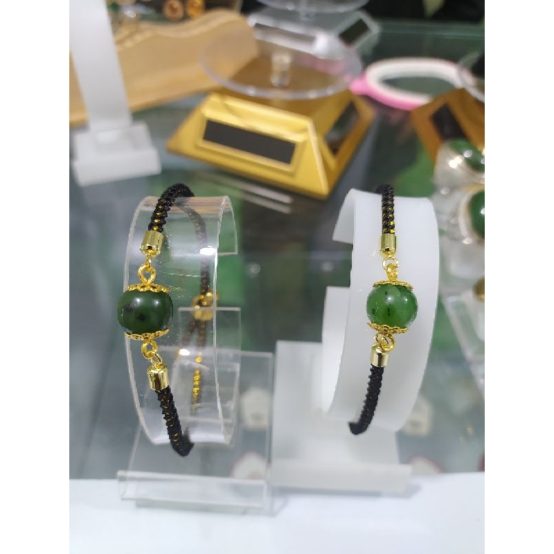 PERHIASAN GELANG BATU GIOK HIJAU ACEH