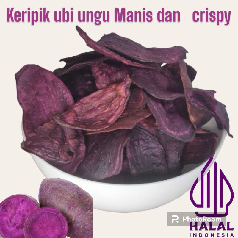 

Keripik ubi ungu super crispy