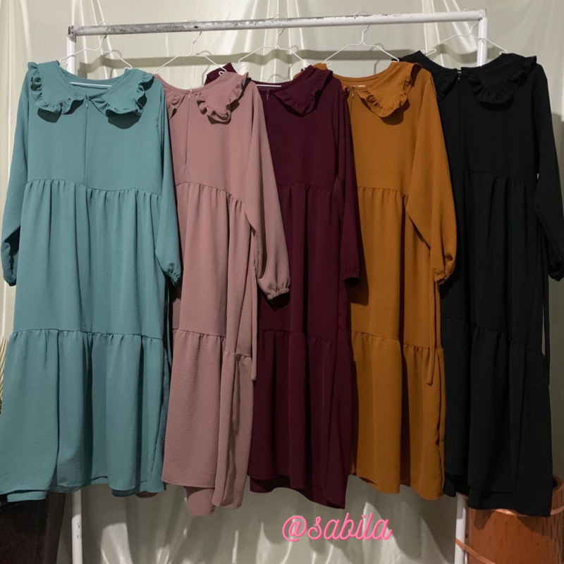 AULA Midi Dress JUMBO Crinkle Airflow by Sabilakiyowo