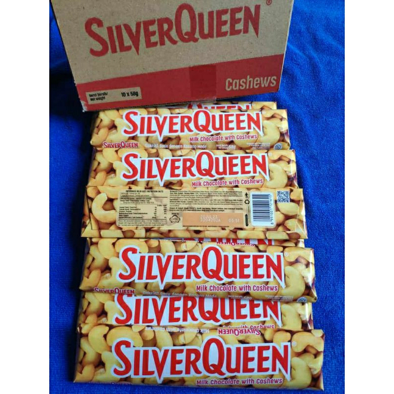 

PAKET SILVERQUEEN MEDE 55 gr isi 10 pcs exp sept 2025
