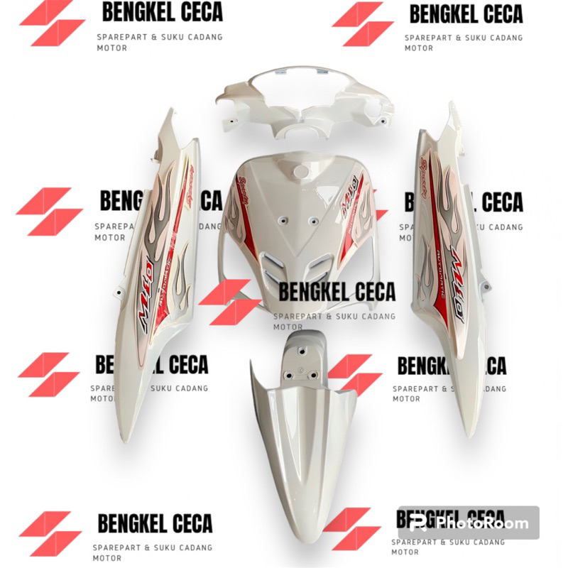 Full body halus Yamaha Mio Sporty tahun 2005-2007 warna putih
