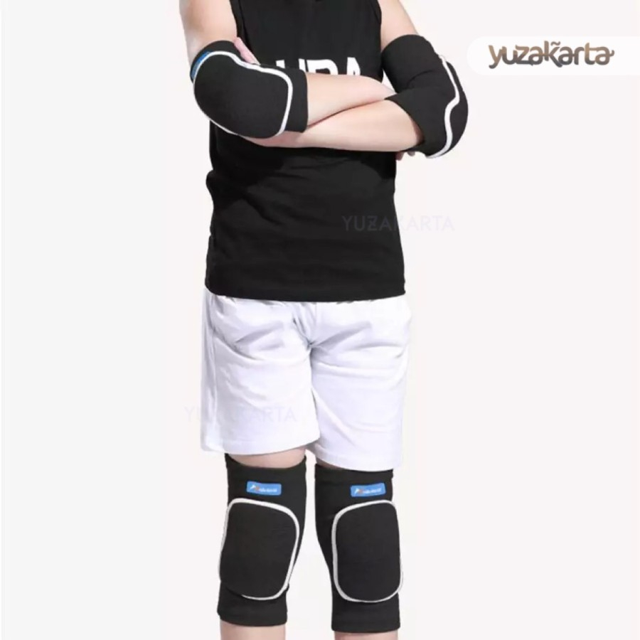 Pelindung Bantalan Lutut Siku Anak Olahraga Sepak Bola Basket Skuter