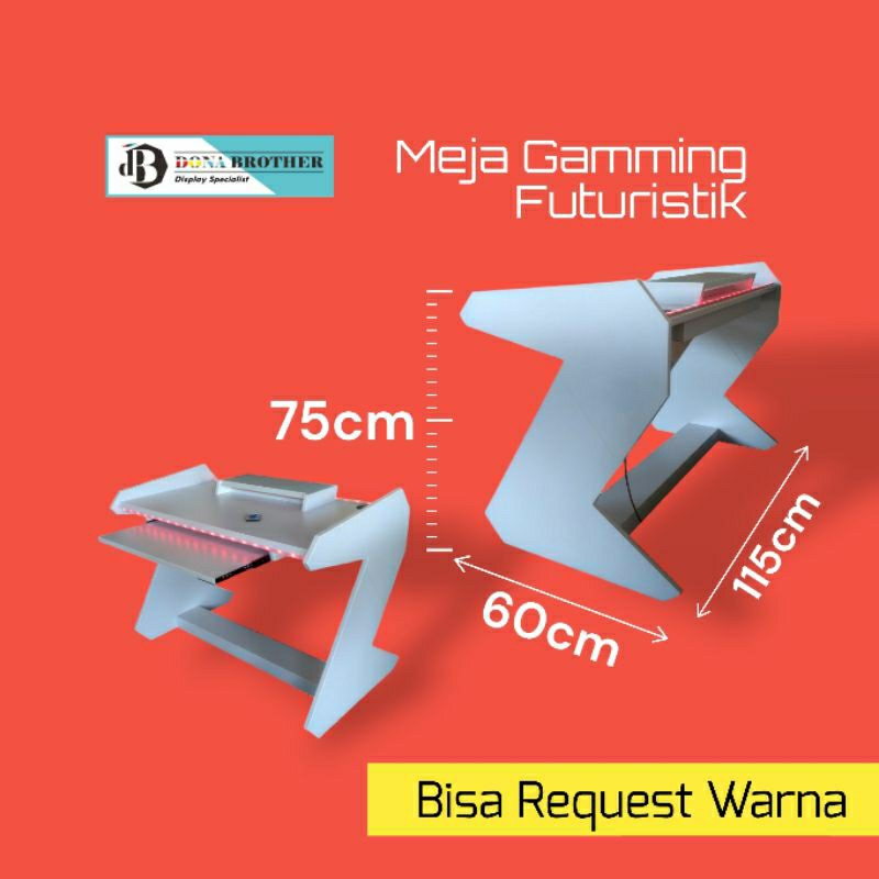 meja gaming rgb / meja gaming led / meja gaming futuristik