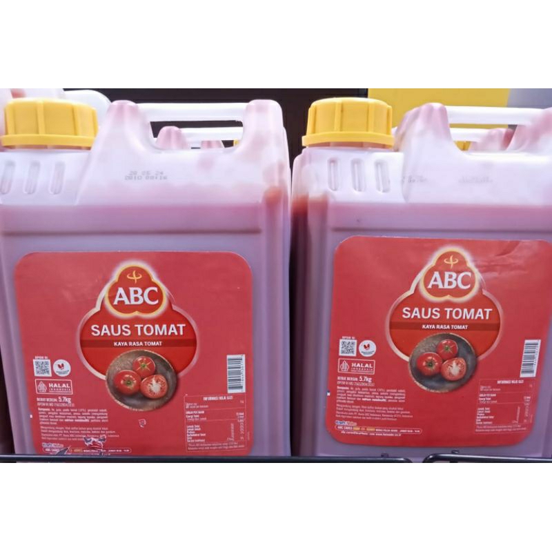 

ABC saus sambal asli dan saus tomat jerigen 5,7kg