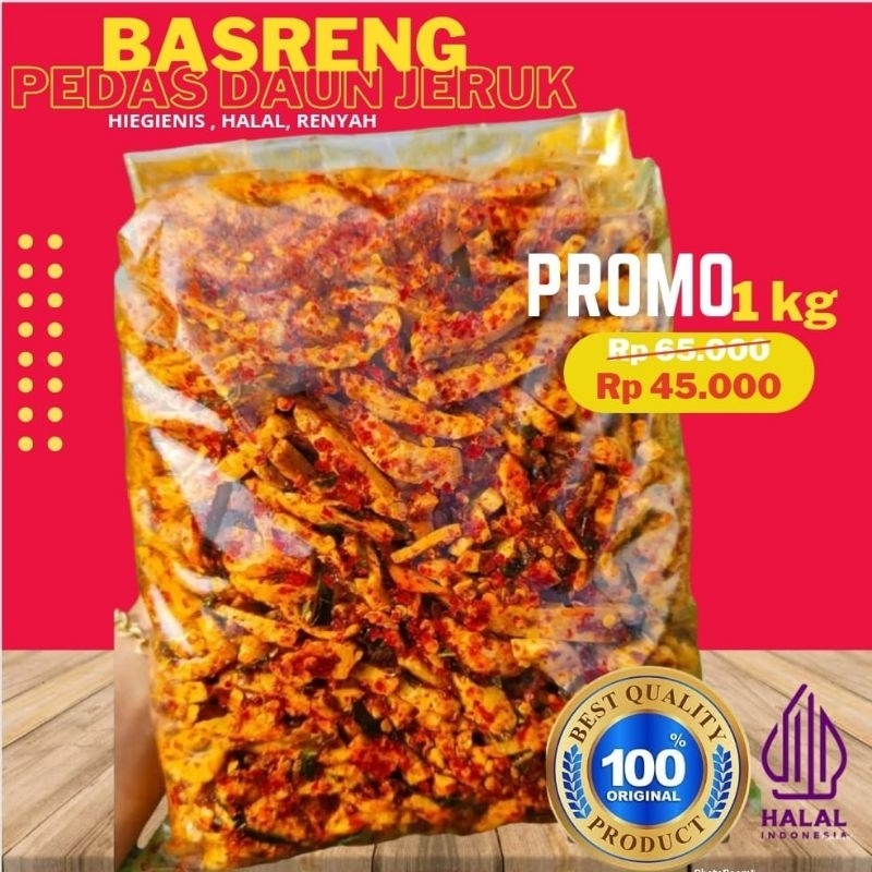 

1kg Basreng Sajojo Snack Pedas daun jeruk bisa Bayar di rumah