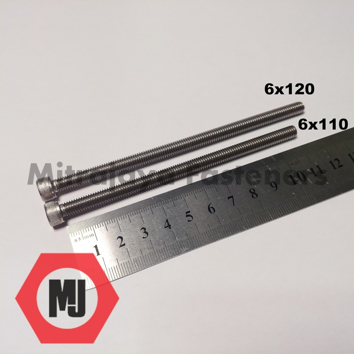 BAUT L M6x110 STAINLESS STEEL 304 THE BRAND