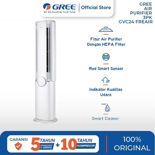 GREE GVC24FREAIR AC DELUXE FLOOR STANDING 2 PK