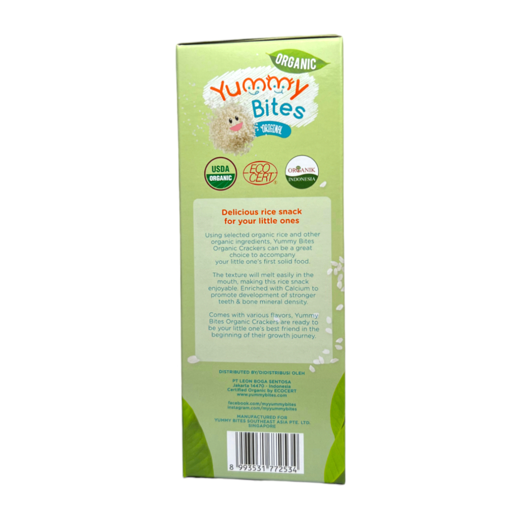 VRR YUMMY BITES - Rice Crackers Organic 50gr Cemilan Beras Mpasi Bayi Anak-Anak Snack Mpasi 6 bulan
