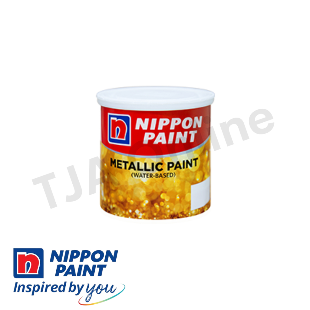 Metallic Paint (Water Based) Nippon Paint Cat Metallic Warna Ready Mix