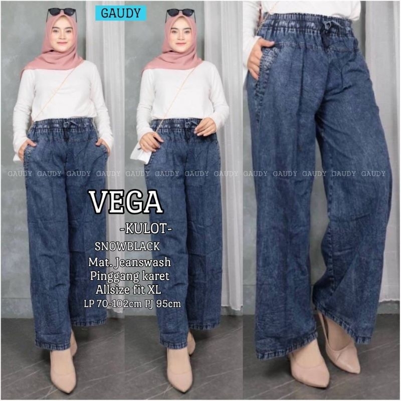 (COD) VEGA KULOT JEANS // CELANA KULOT JEANS