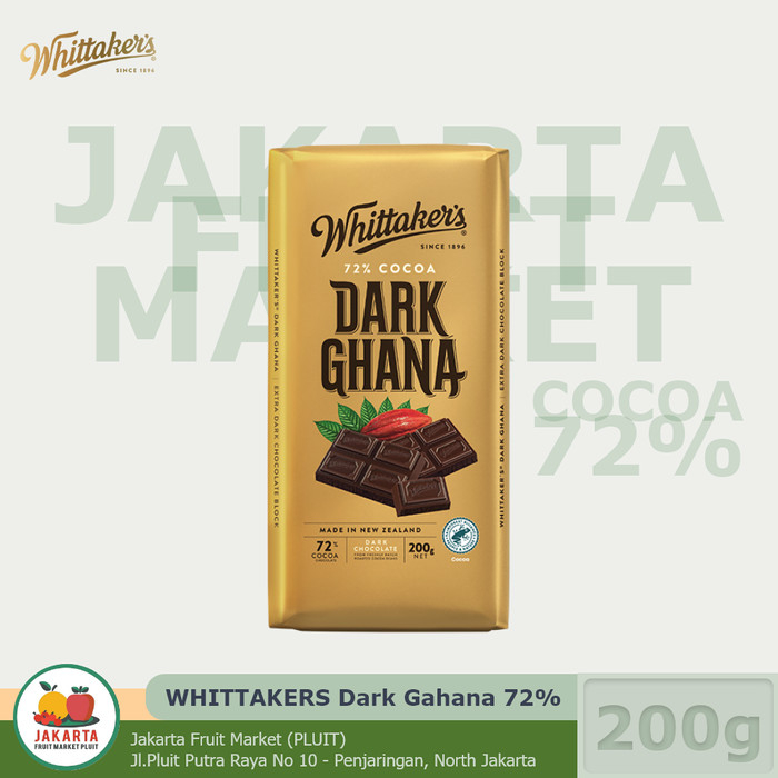 

WHITTAKERS DARK GHANA 72% 200G COKLAT