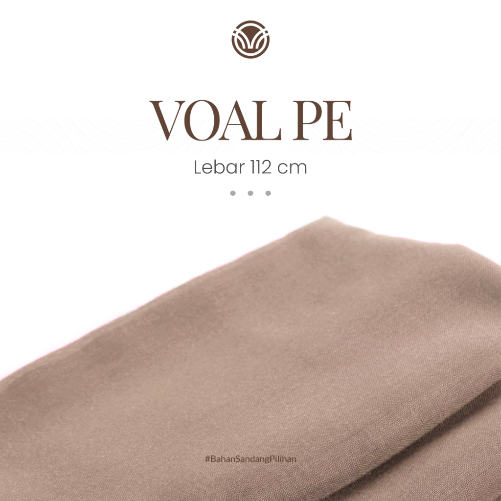 Kain Voal PE 44" 1 Meter - Hijab, Kerudung