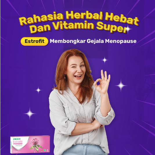 Obat Menopause Sehat Wanita Estrofit Pre-Menopause Formula 24 Tablet Obat Menopause Dini BPOM Obat M
