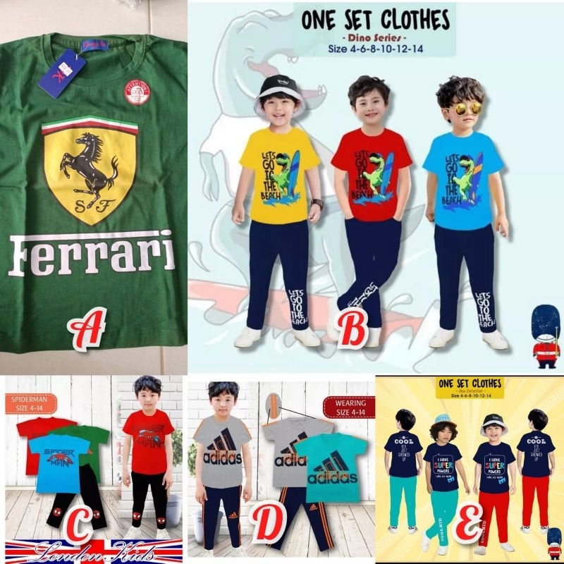 Setelan anak LONDON KIDS celana panjang  2-7Thn
