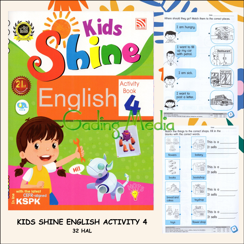 KIDS SHINE ENGLISH ACTIVITY BOOK 4