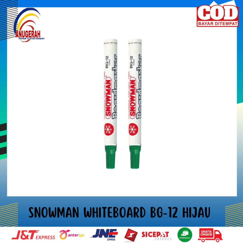 

SPIDOL SNOWMAN WHITE BOARD HIJAU (PCS)