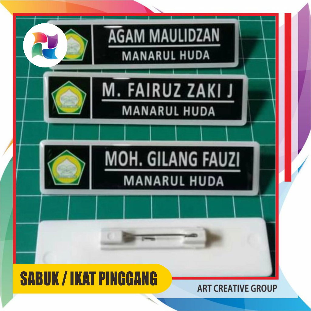 

PAKET ISI 10 PCS PAPAN NAMA AKRILIK / NAME TAG / PIN