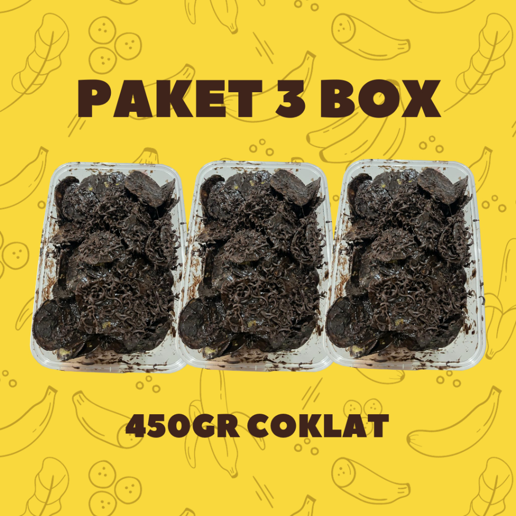 

PAKET HEMAT 3 BOX Pisang Lumer Banana Chips by Nissnack