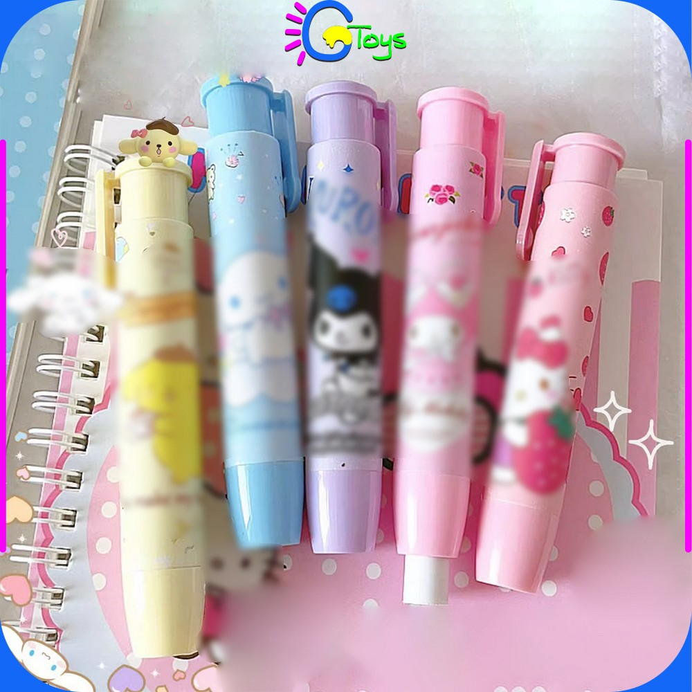 

CR-A76 Eraser Pen Penghapus Pensil Karakter Kartun Lucu / Penghapus Mekanik / Cute Pencil Mechanical Eraser Retractable / Penghapus Bentuk Lipstick Import