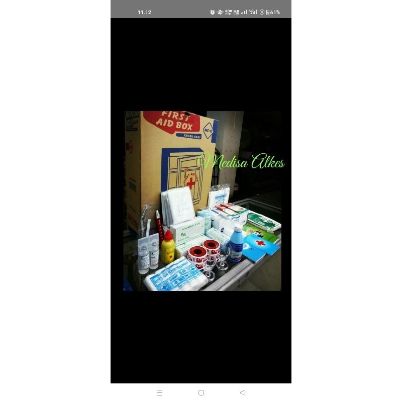 Kotak p3k tipe A MC 11 + isi tipe A Paket kotak p3k dinding isi lengkap