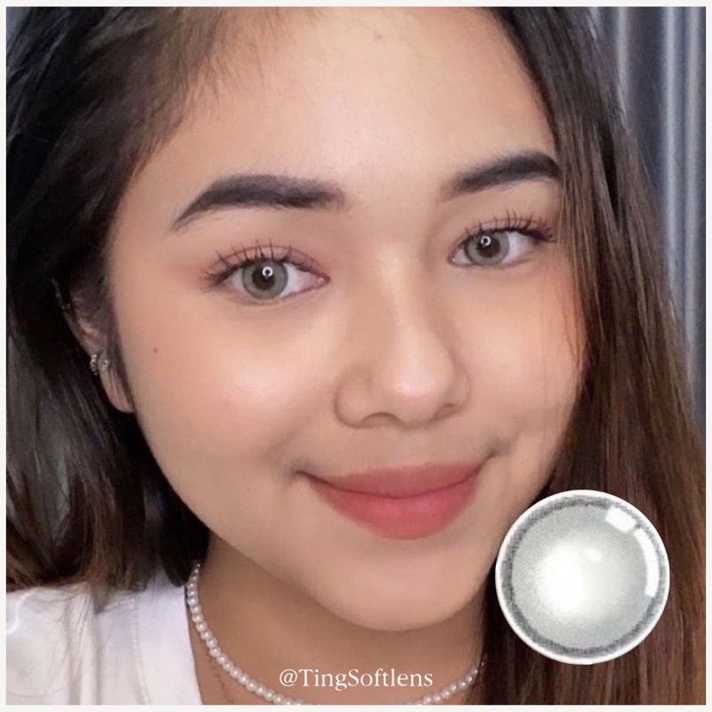 Softlens 14mm Ice Grey Diameter Kecil Natural Korea Bisa Minus Normal Free Lens Case