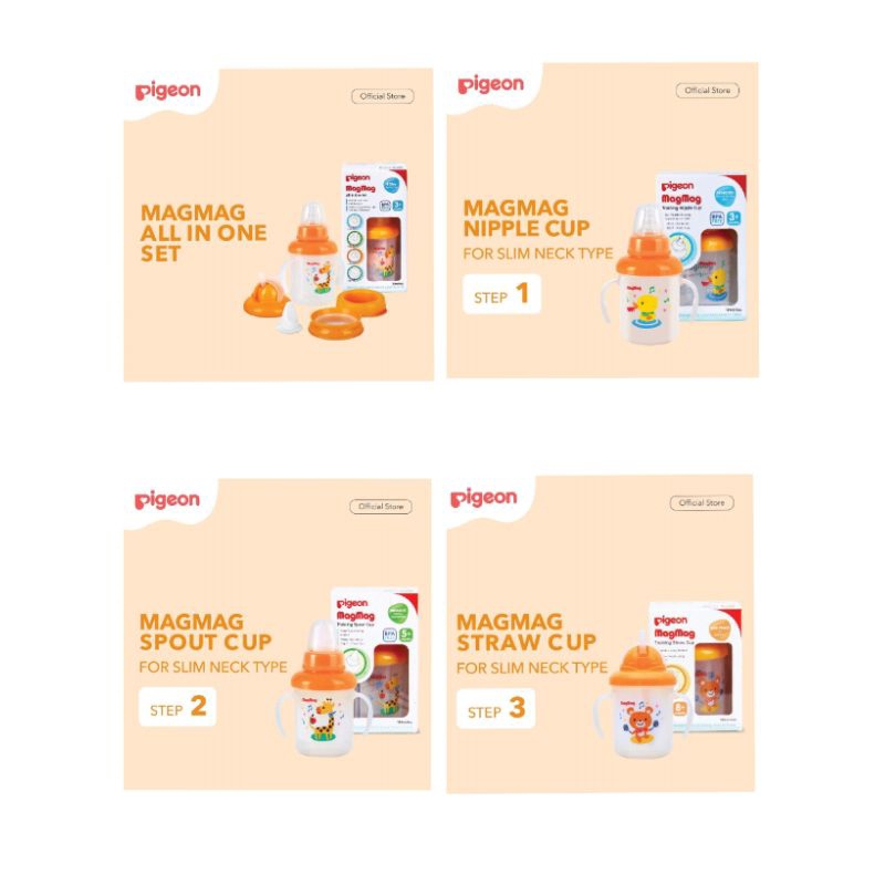 Pigeon Mag-Mag All in One Set / Pigeon Mag-Mag Step 1 / Pigeon Mag-Mag Step 2 / Pigeon Mag-Mag Step 