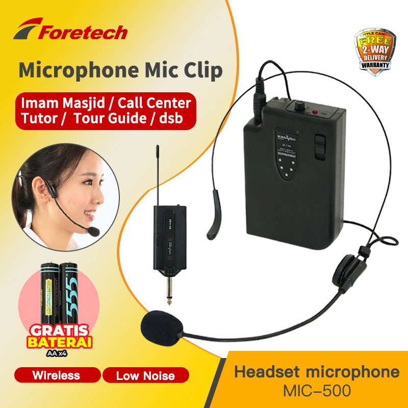 Mic Wireless Clip On Bando Wireless Bluetooth Microphone Headset Teaching Voice Call Center Mic-500