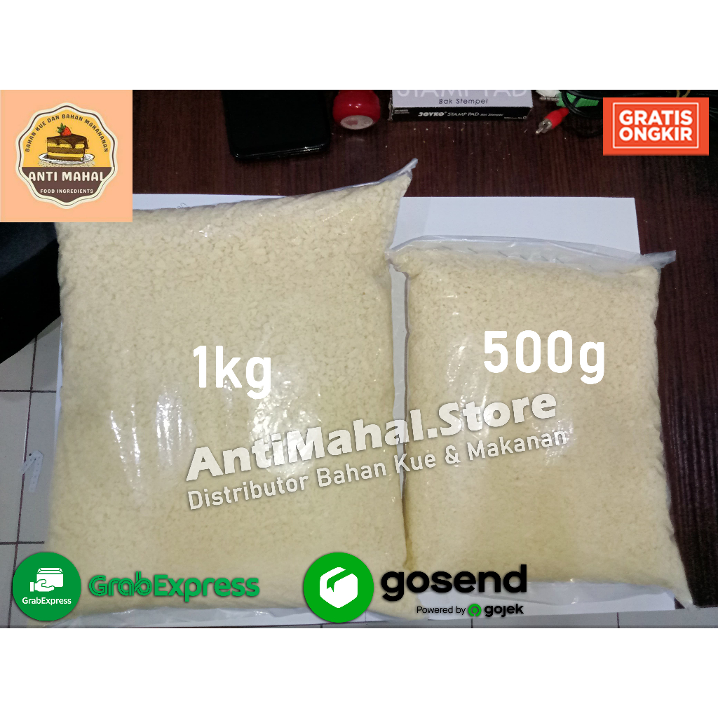 

Breadcrumb putih / Tepung roti putih / Panir putih 1kg Termurah WARNA PUTIH merk kriukz kriux