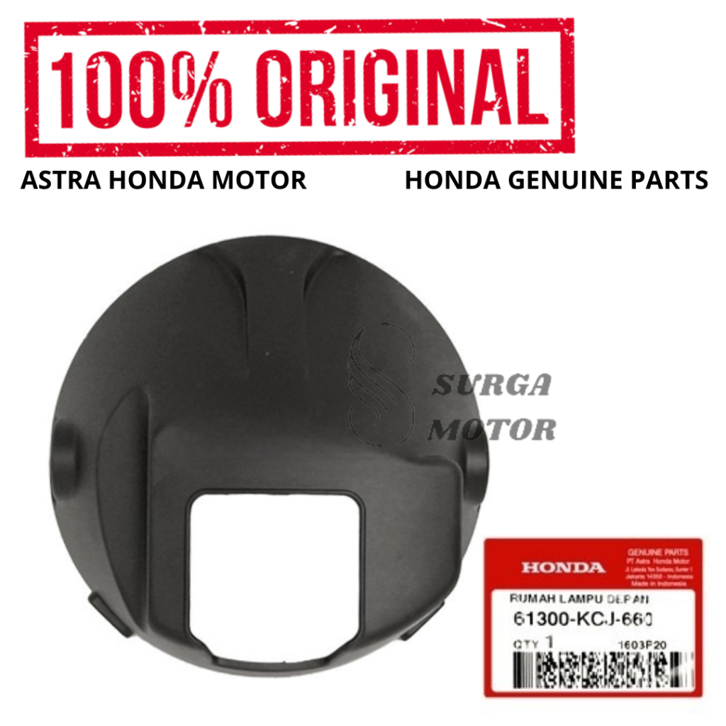 Cover Batok Totok Rumah Lampu Depan Honda Tiger Revo Original AHM 61300-KCJ-660 Case Belakang Front 