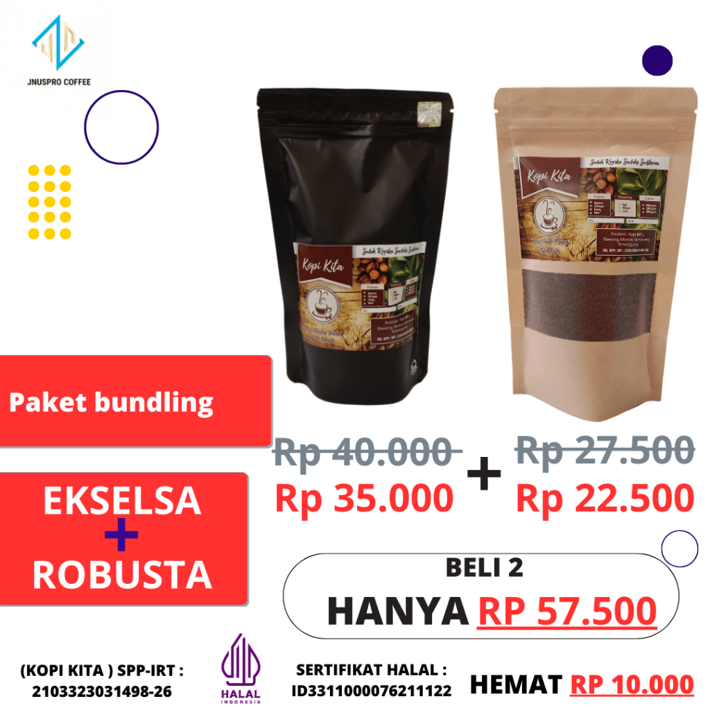 

PROMO!!! Paket Bundling Kopi Kita KUALITAS premium murni petik merah pilihan