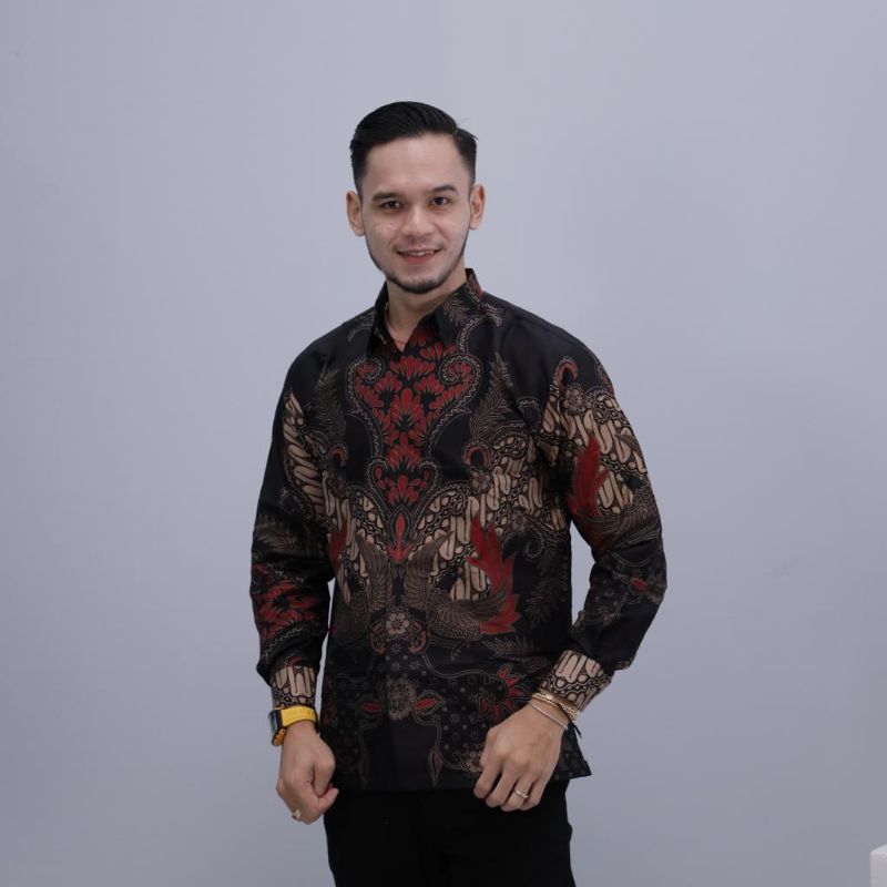 Delima Kemeja Batik Katun Pria Prima Premium Solo Anak Muda Modern Luhur Adiputra