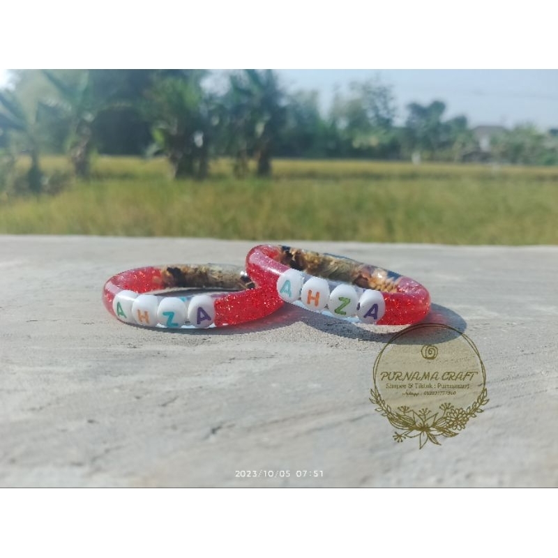 Gelang sawan dlingo bangle merah
