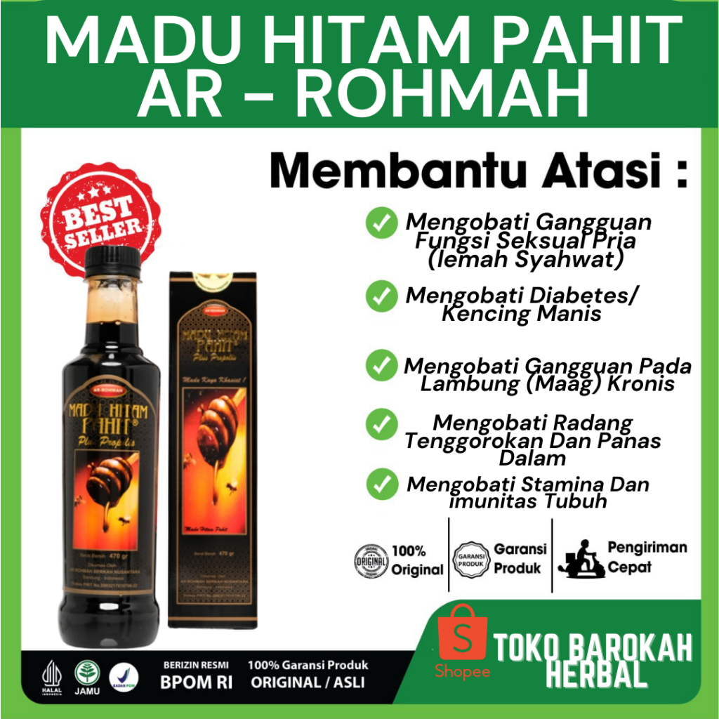 

madu hitam pahit arrahmah original