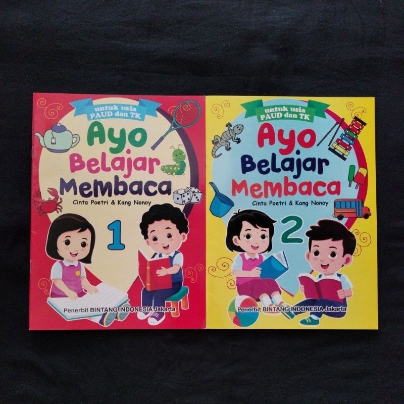 

buku ayo belajar membaca jilid 1 dan 2 untuk PAUD dan TK