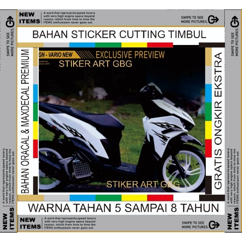 #striping Vario 125 new keren api/ striping api keren /Vario pknvario/bahan oracal maxdecal