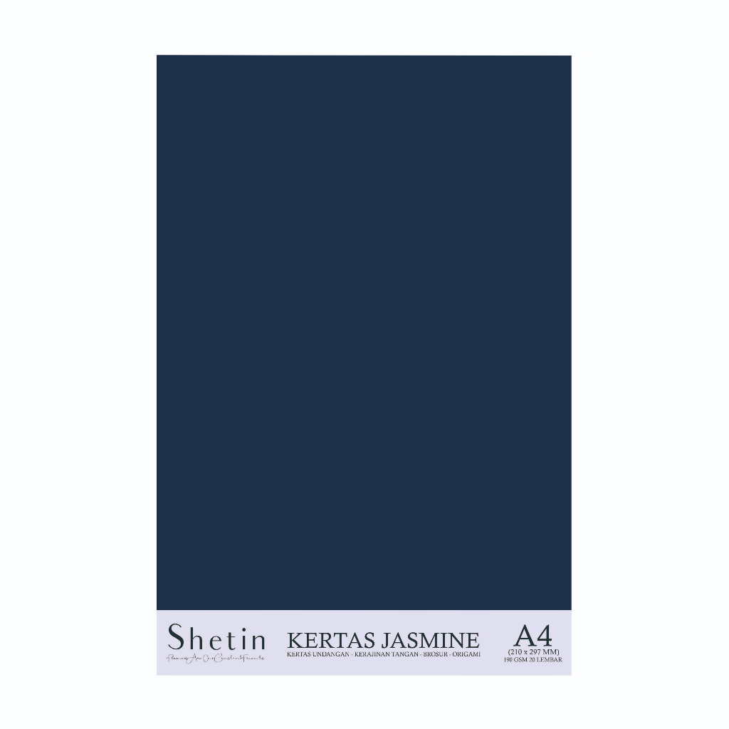 

Shetin Kertas Jasmine A4 Biru Tua / Deep Blue 220 Gsm Paper Flower Undangan Bunga Kertas