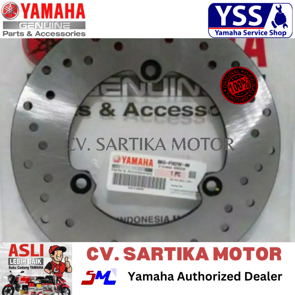 Piringan Cakram belakang R15 v3 2017 / DISC, REAR BRAKE 2 (BK61) / BK6-F582W-00