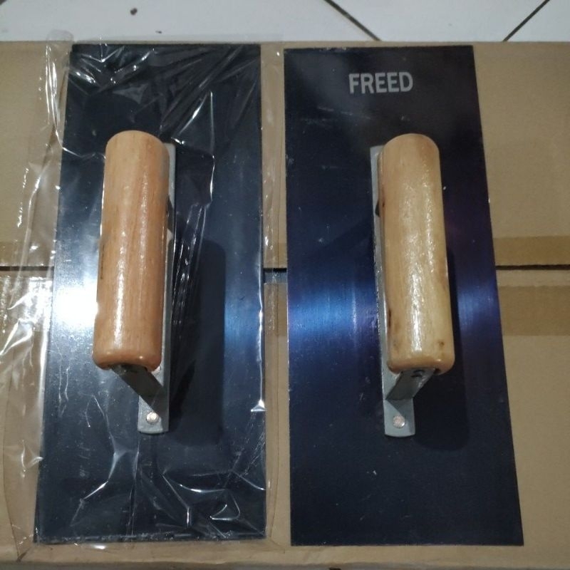 Raskam besi gagang kayu tebal raskam tebal bagus plat besi raskam kotak polos acian semen roskam tuk