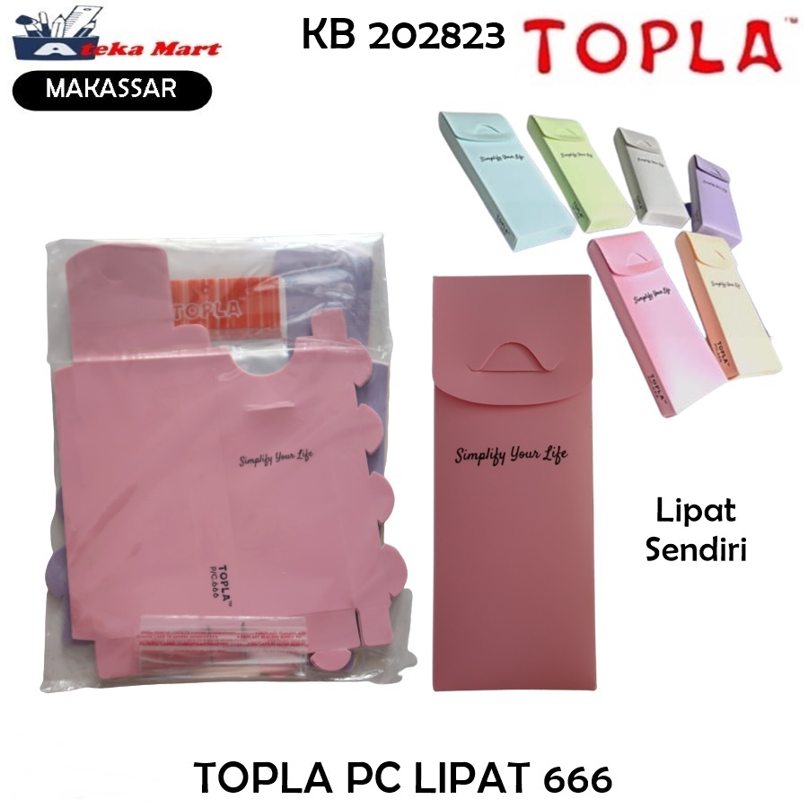 

[PCS] TOPLA TEMPAT PENSIL 666 LIPAT SENDIRI