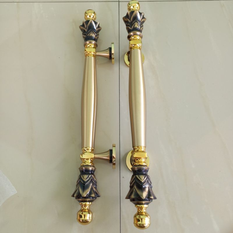 Handel Pintu Rumah Gagang Pintu Handle Pintu Mewah 45 Cm Bahan Kuningan Murni Mewah Elegan Minimalis