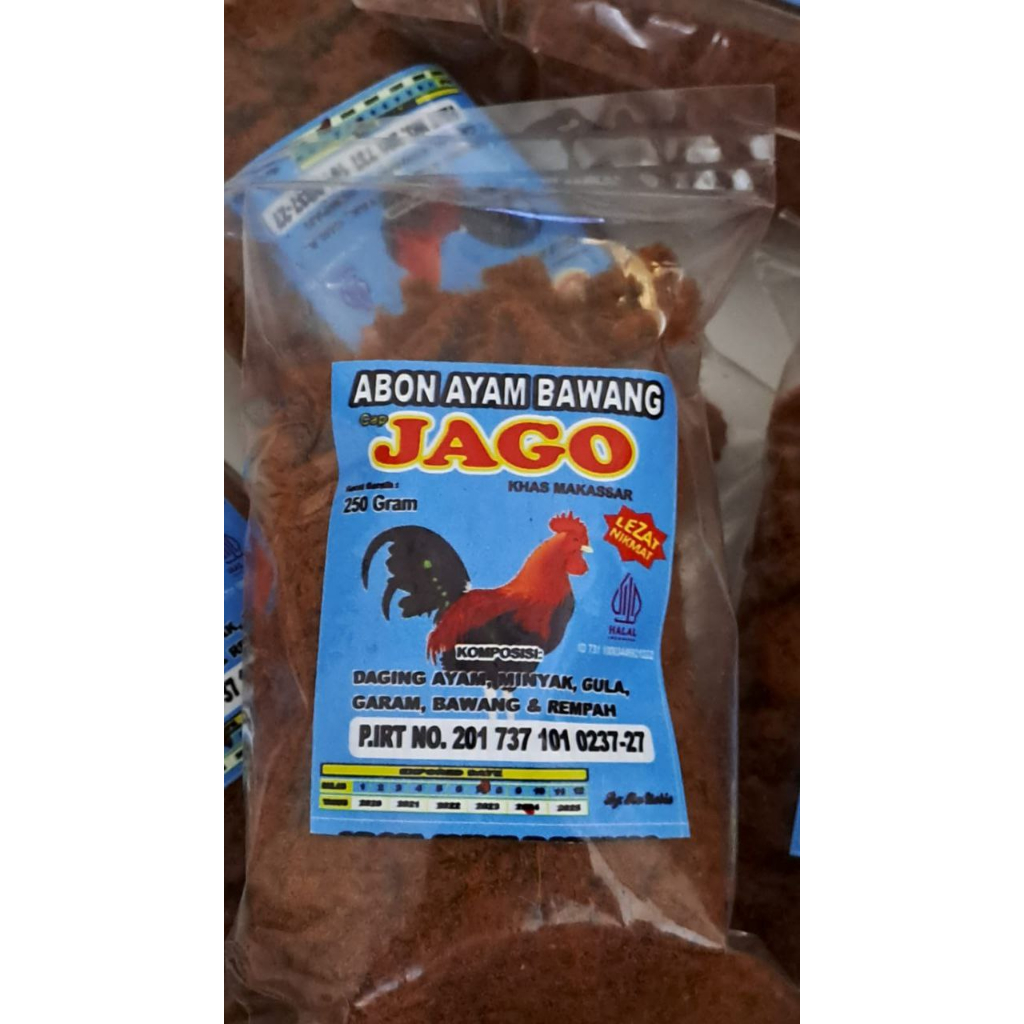 

ABON AYAM BAWANG CAP JAGO KHAS MAKASSAR 250 GRAM