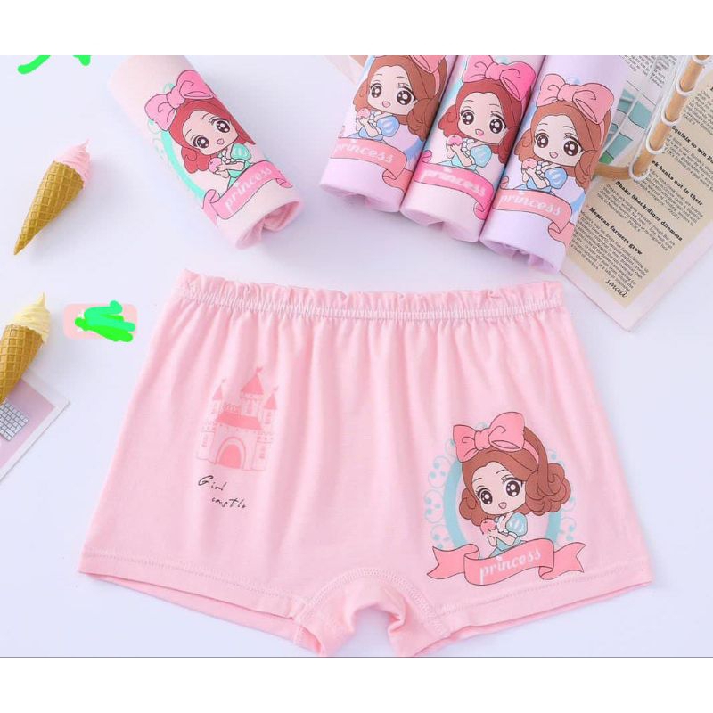 Boxer Anak Perempuan Import / CD Anak Cewek Motif #8002