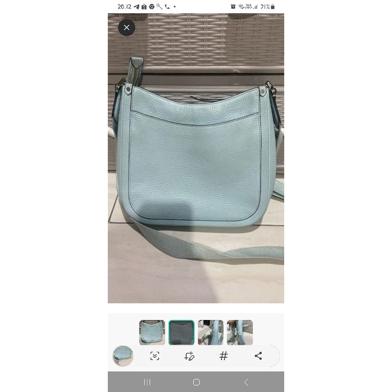 Kate spade york roulette medium messenger blueglow bag