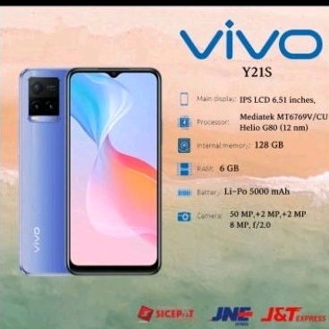 HP VIVO Y21s RAM 6/128 GB BERGARANSI 1 TAHUN