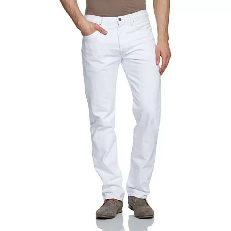 CELANA JEANS PRIA REGULER PUTIH ABU KREM BIRU HITAM DENIM STANDART