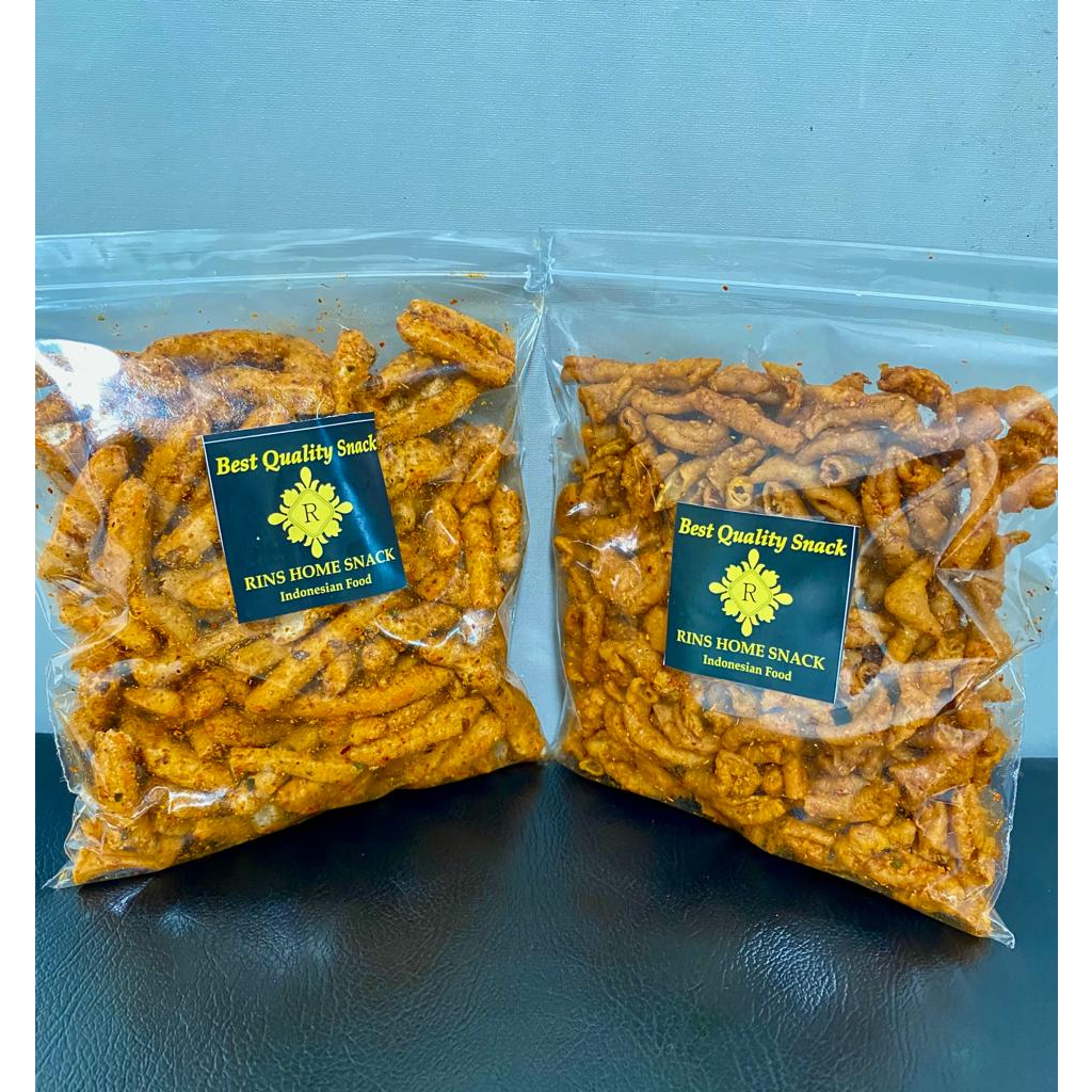 

bundling kripik usus dan basreng pedas daun jeruk 250gr